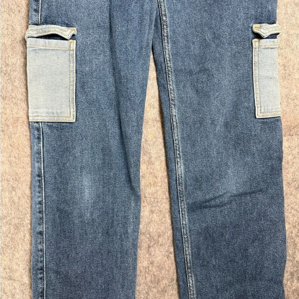 Vintage Hollister Dad‎ Jeans Women's 24 X 31 Blue Denim Cotton Ultra High Rise